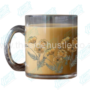 Glass mug plain