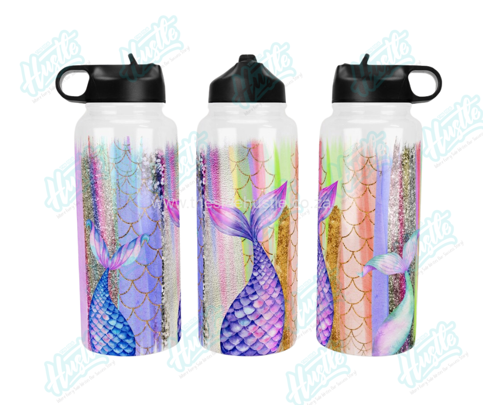600ml white stainless steel water bottle